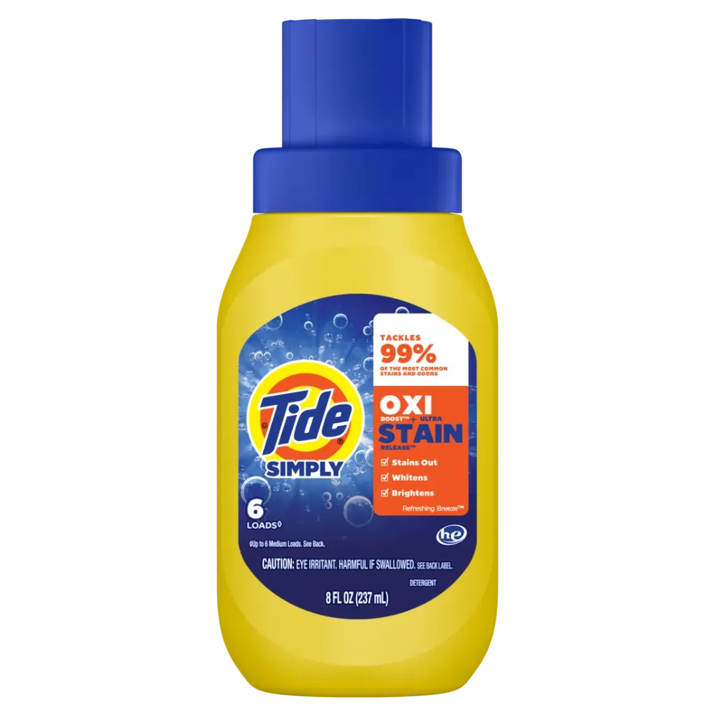 DETERGENT TIDE SIMPLY DETERGENT 8 OZ OXI BOOST 1CT