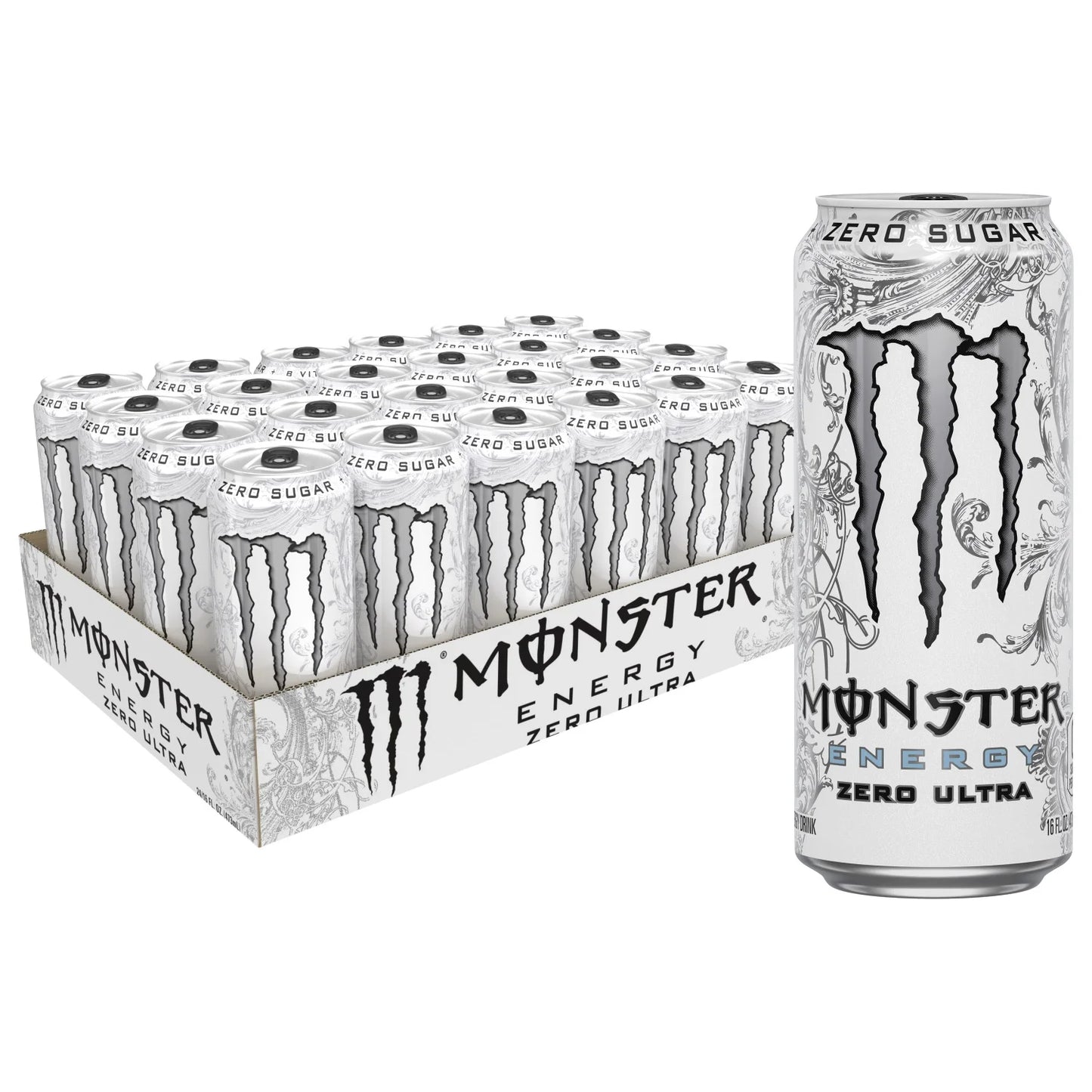 MONSTER ENERGY ZERO ULTRA WHITE 16OZ 24PK 1CT