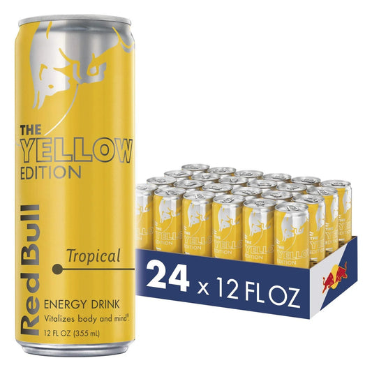 REDBULL ENERGY TROPICAL YELLOW 12OZ 24PK