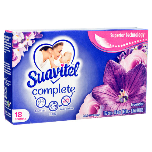 DRYER SHEET SUAVITEL DRYER SHEETS 18 CT LAVENDER MIST 1CT