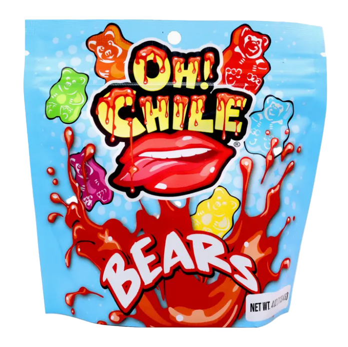 OH! CHILE BEARS LIGHT BLUE & RED 3OZ 1CT