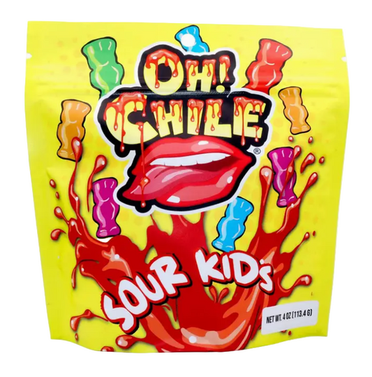 OH! CHILE SOUR KIDS YELLOW & RED 3OZ 1CT