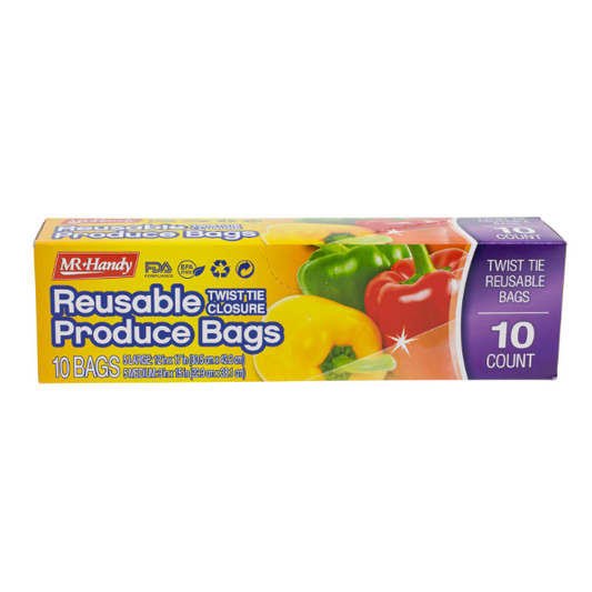 PRODUCE BAGS MR HANDY REUSABLE 10PK 1CT