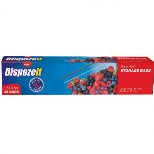 PRODUCE BAGS DISPOZEIT 15PK 1GAL