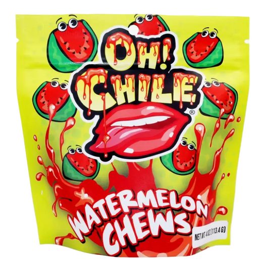 OH! CHILE WATERMELON CHEWS YELLOW & RED 3OZ 1CT