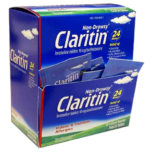 MEDICINE CLARITIN NON-DROWSY ALLERGY 25PK 1CT