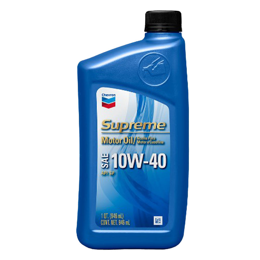 AUTO CHEVRON SUPREME MOTOR OIL 10W-40 1QT 1CT