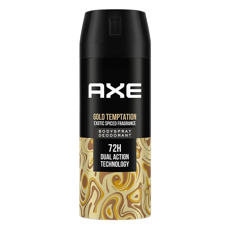 DEODORANT AXE DEODORANT SPRAY 150 ML (IN) GOLD TEMPTATION 1CT