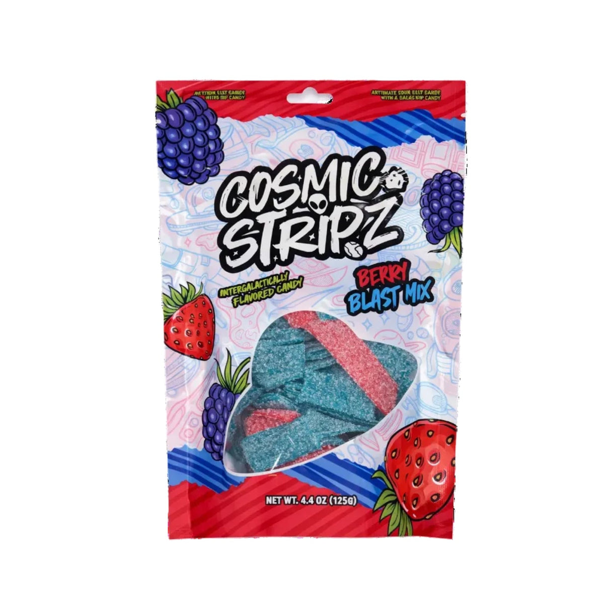 COSMIC SOUR STRIPZ BERRY BLAST 4.4OZ 1CT