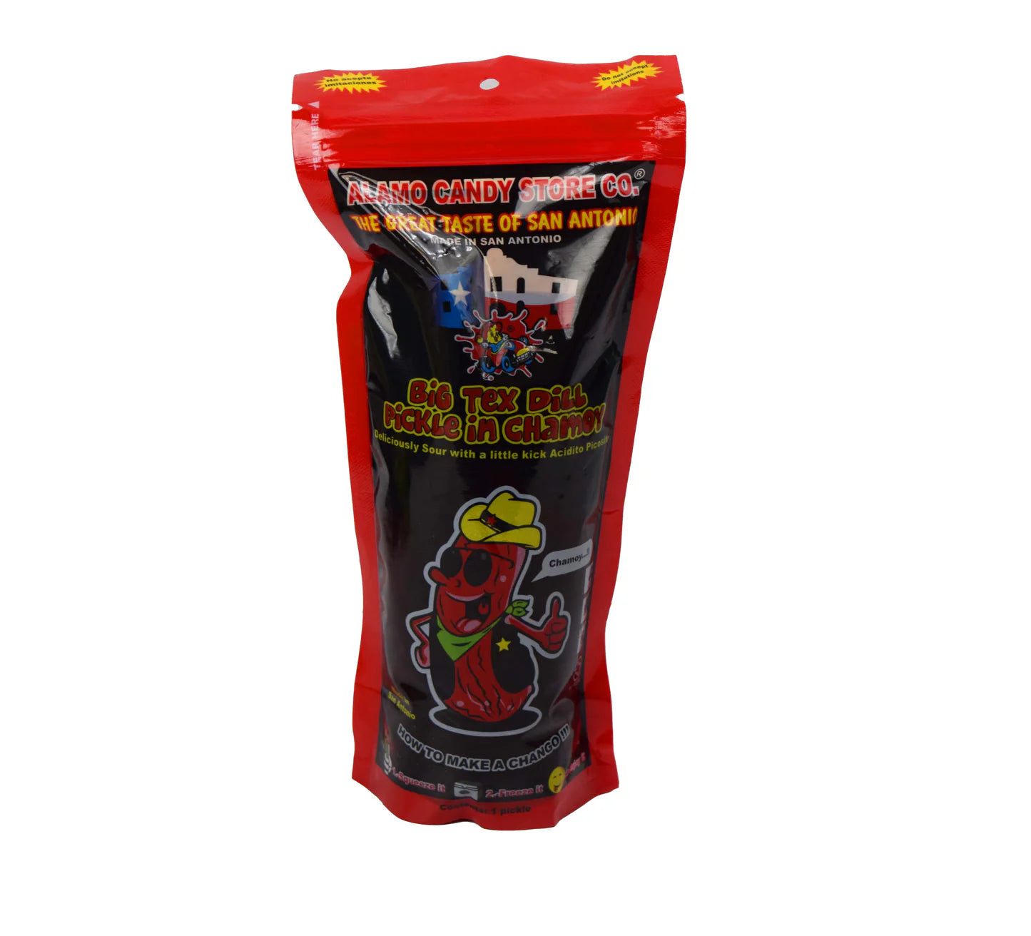 ALAMO CANDY BIG TEX DILL PICKLE IN CHAMOY 1CT