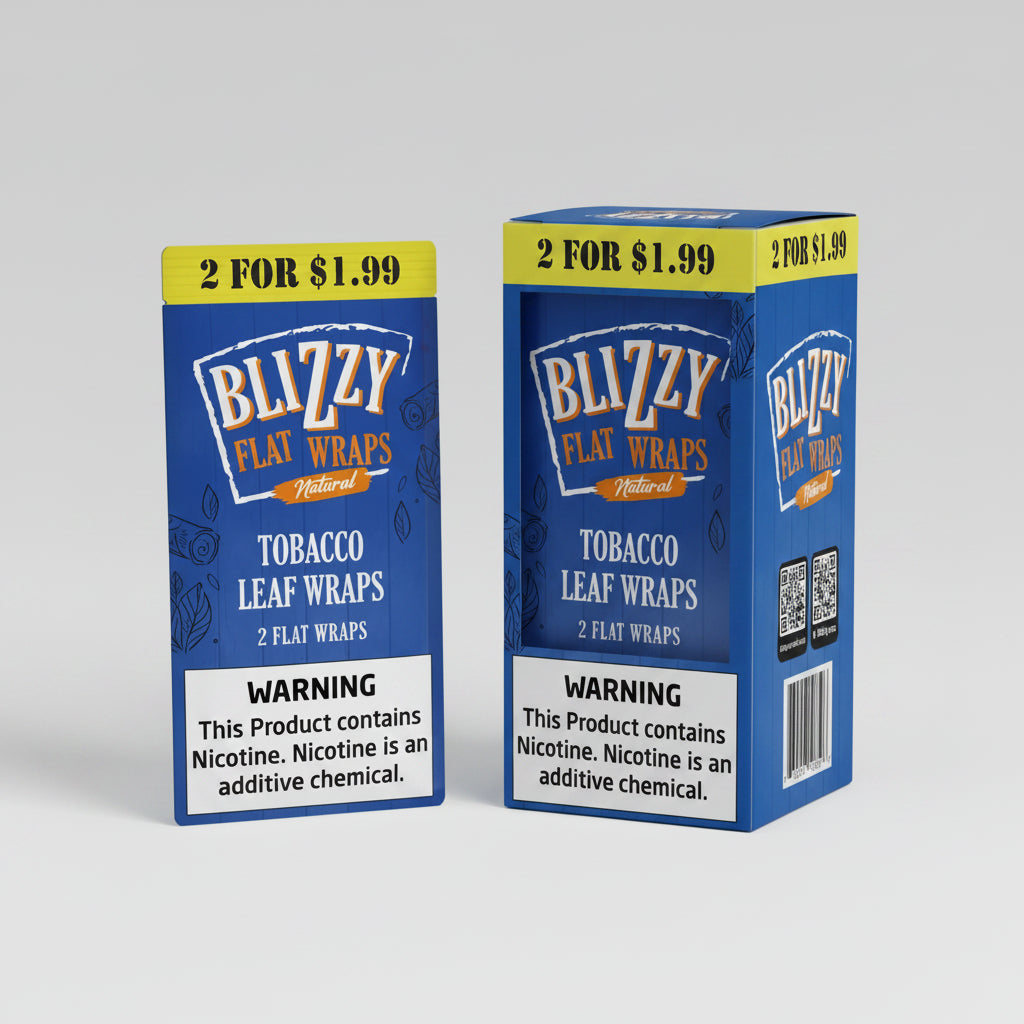 WRAP BLIZZY FLAT 2/$1.99 NATURAL 20PK 1CT