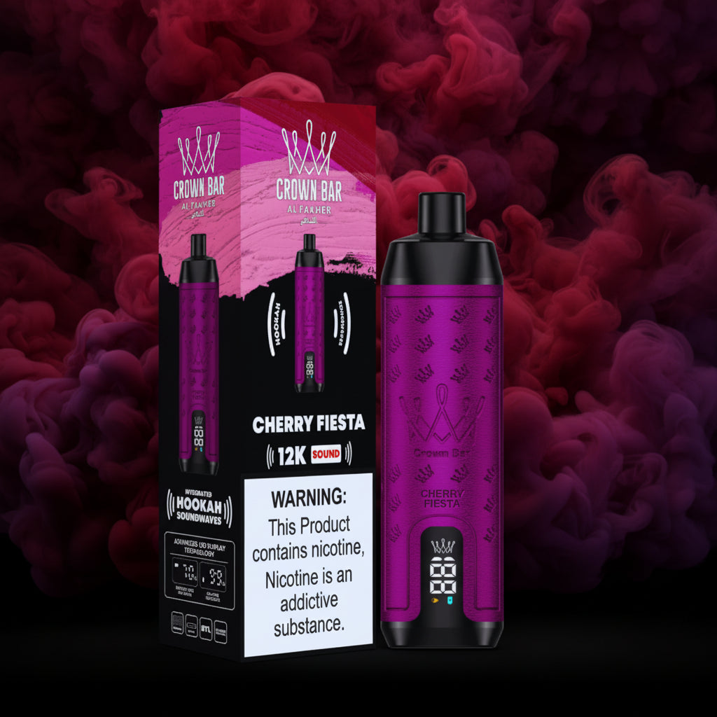 VAPE CROWN BAR AL FAKHER 12K 5PK CHERRY FIESTA