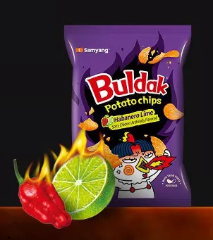 CHIPS BULDAK HABANERO LIME 4.23OZ 1CT