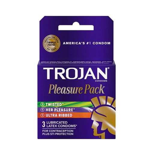 CONDOM TROJAN PLEASURE PACK 6PK