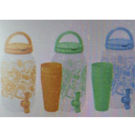 PLASTIC DRINK DISPENSER WITH FAUCET W/4 CUPS (20OZ) 1CT