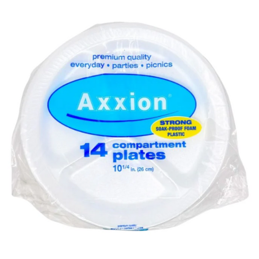 PLATE FOAM COMPARTMENT PLATE 10" 14PK 1CT