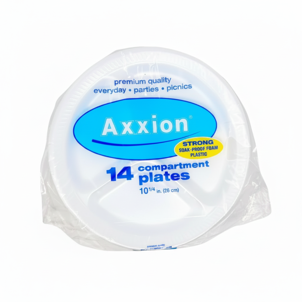PLATE FOAM COMPARTMENT PLATE 10" 14PK 1CT
