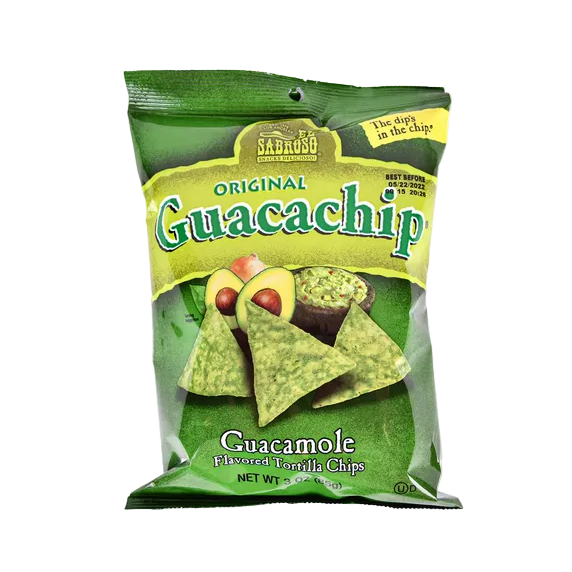 CHIPS EL SABROSO CHIPS 3OZ GUACAMOLE 12PK