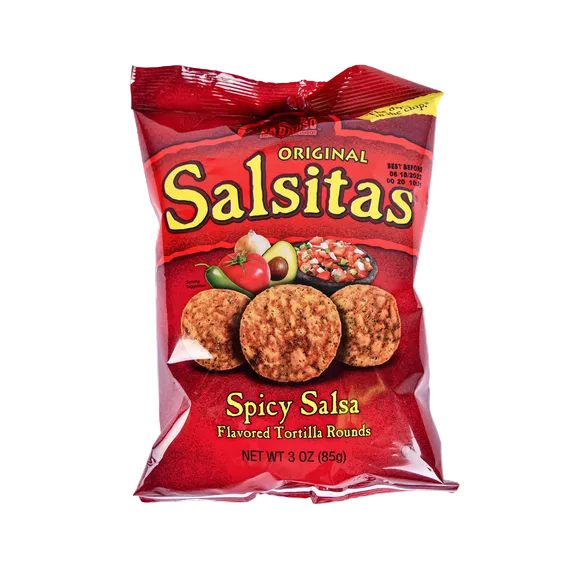 CHIPS EL SABROSO CHIPS 3OZ SPICY SALSA 12PK