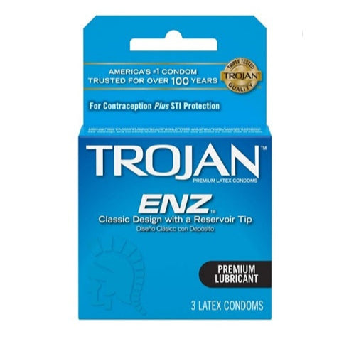 CONDOM TROJAN ENZ BLUE 6PK