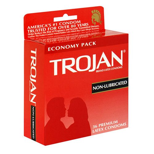 CONDOM TROJAN ENZ RED 6PK