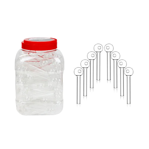 GLASS PIPES OB THICK 4 INCH JAR 90CT 1CT