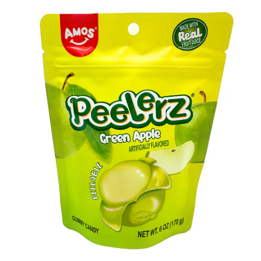 PEELERZ GUMMY GREEN APPLE 6OZ 1CT