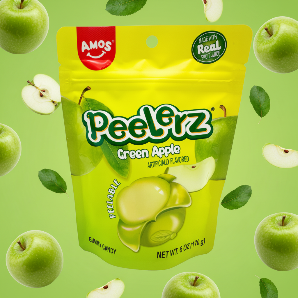 PEELERZ GUMMY GREEN APPLE 6OZ 1CT