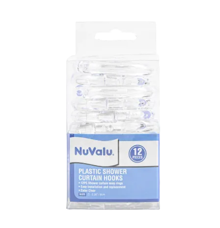 NUVALU SHOWER CURTAIN HOOK 12PCS