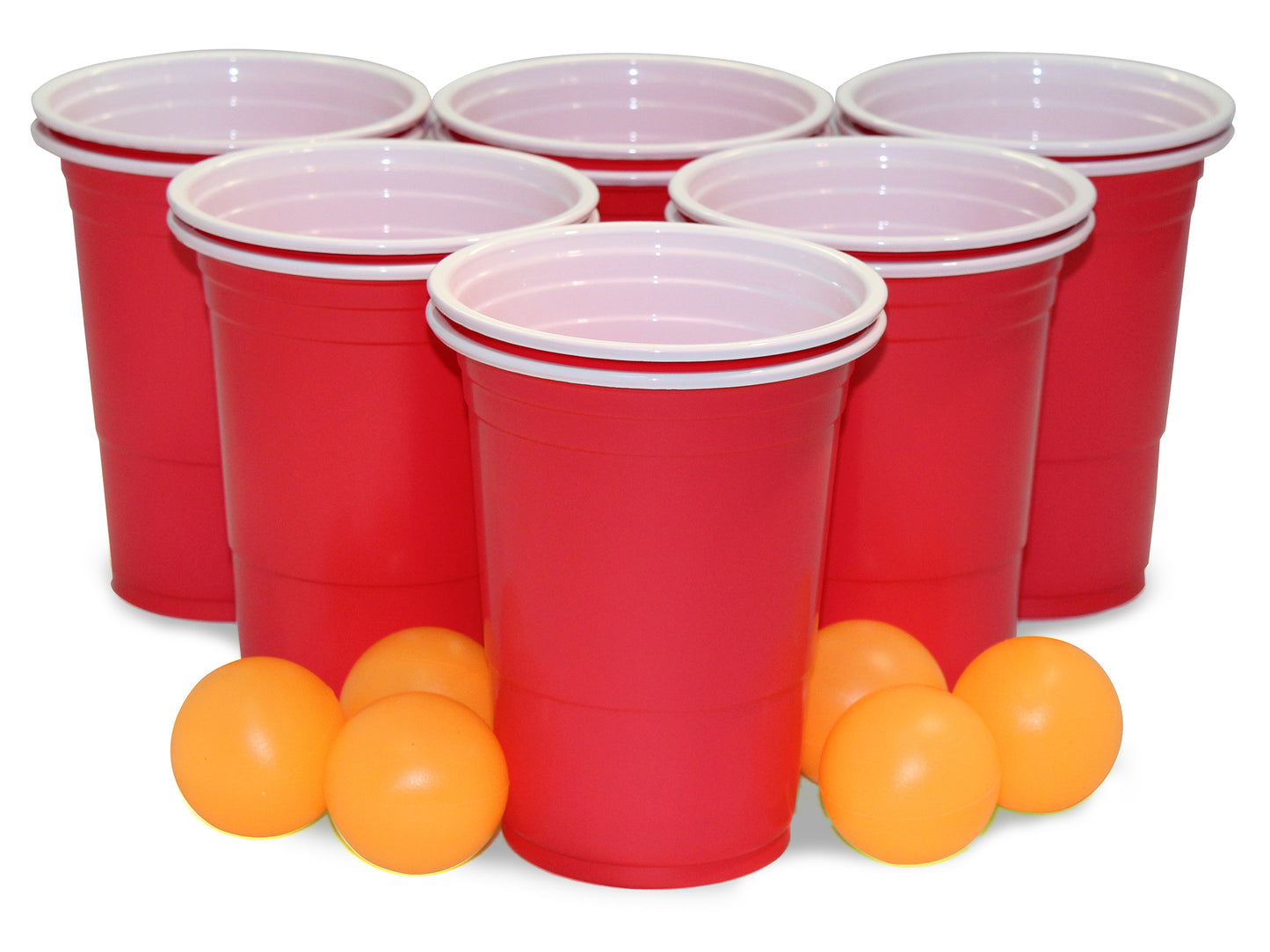 PARTY SOLUTIONS BEER PONG SET CUPS WITH BALLS 18 PK 1CT