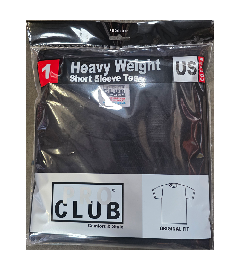 PROCLUB MEN SHORT SLEEVE T-SHIRT MULTICOLOR PACKAGED (6PACK)