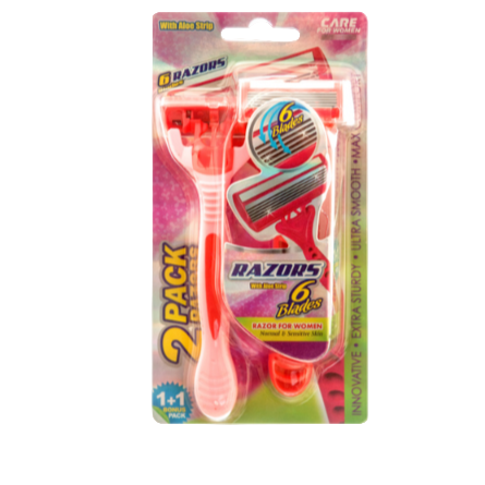 RAZORS WOMEN 6 BLADES 2PK