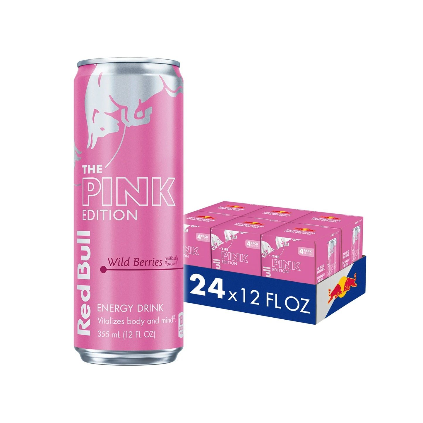 REDBULL ENERGY WILD BERRIES PINK 12OZ 24PK