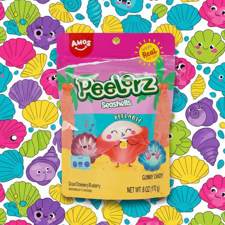 PEELERZ GUMMY SEASHELLS 6OZ 1CT