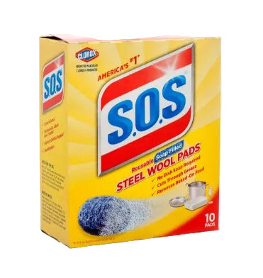 SOAP PADS S.O.S 10PK 1CT