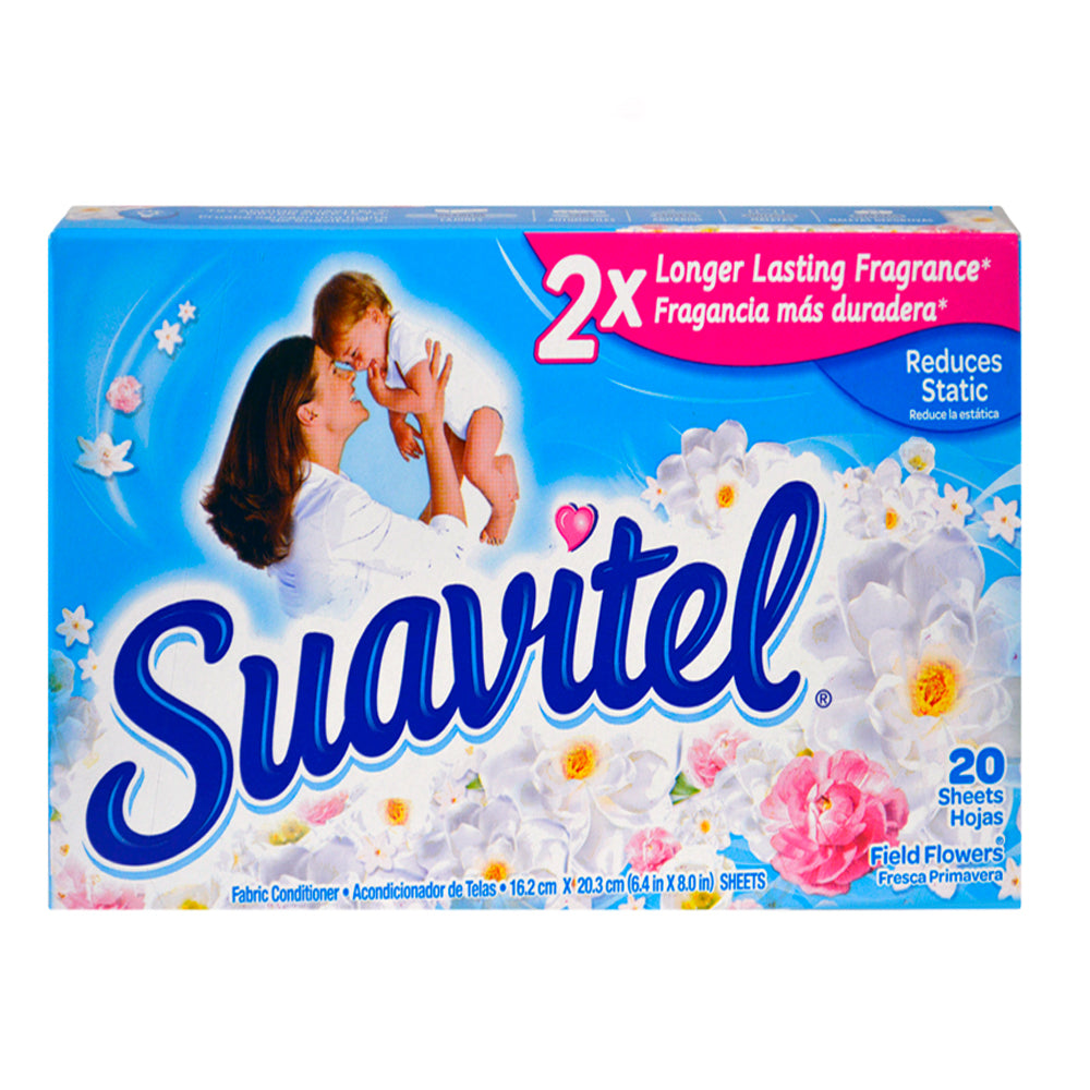 DRYER SHEET SUAVITAL FIELD FLOWER 20PK