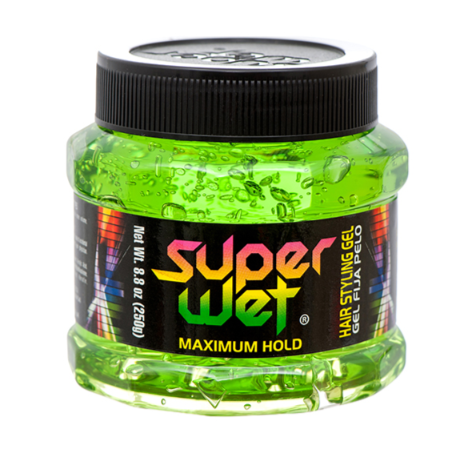 GEL SUPER WET HAIR GEL 8.8OZ GREEN 1CT