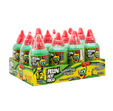 CANDY PELON PELO RICO 12CT TRAY