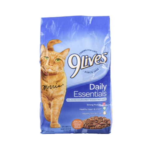 CAT FOOD 9 LIVES DAILY ESSENTIALS DRY CAT FOOD 3.15 LB 1CT