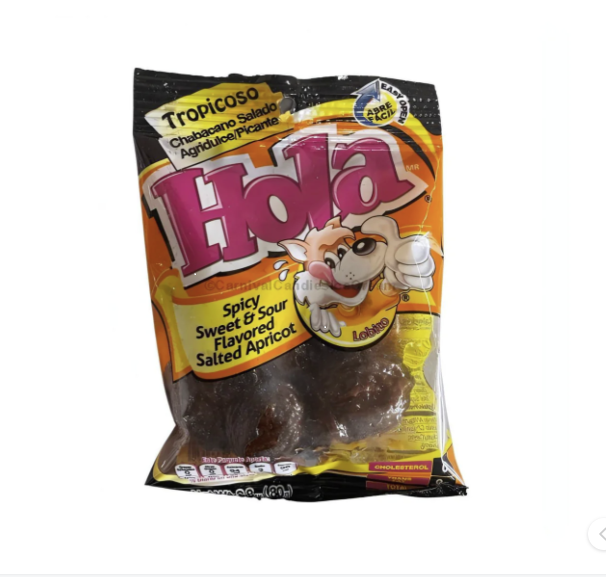 HOLA SPICY SWEET & SOUR FLAV0RED SALTED APRICOT 12PK 3.5OZ 1CT