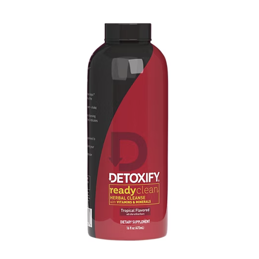 DETOX READY CLEAN TROPICAL FRUIT 16OZ, HERBAL CLEANSE VITAMINS FAST 1CT