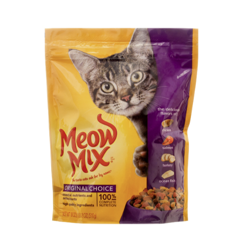 CAT FOOD MEOW MIX CAT FOOD ORIGINAL CHOICE SURP 18 OZ 1CT