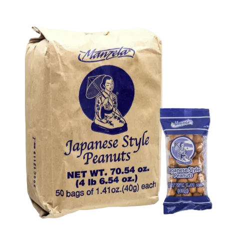 SNACK MANZELA JAPANESE STYLE PEANUTS 40 GR 50PK