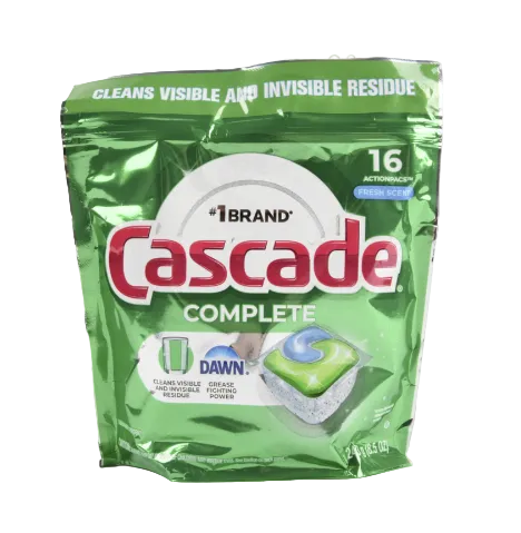 CASCADE COMPLETE ACTION PACS FRESH SCENT 16PK 1CT