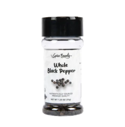 SPICE BOUNTY WHOLE BLACK PEPPER 1.25 OZ 1CT