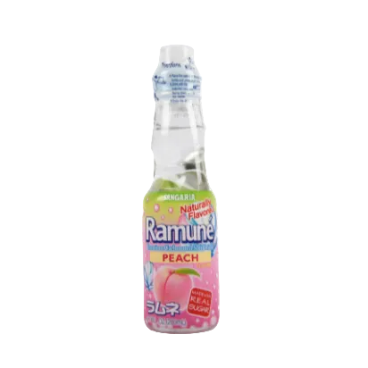 RAMUNE SANGARIA PEACH DRINK 6.76 OZ 18PK
