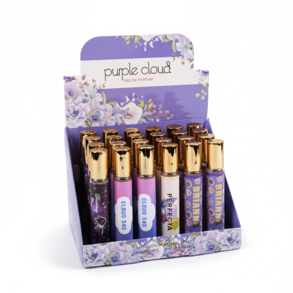 WOMEN'S EAU DE PARFUM PURPLE CLOUD MINI ASST 0.67 OZ 24PK 1CT