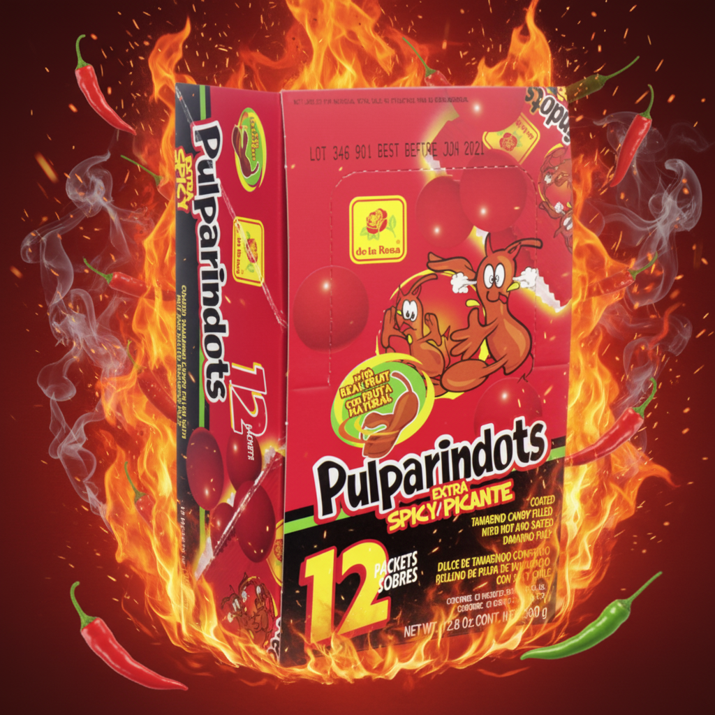 DE LA ROSA PULPARINDOTS EXTRA SPICY 12PK 1CT