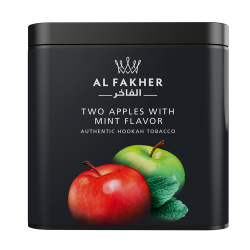 AL FAKHER TWO APPLE WITH MINT FLAVOR HOOKAH TOBACCO 250G 1CT