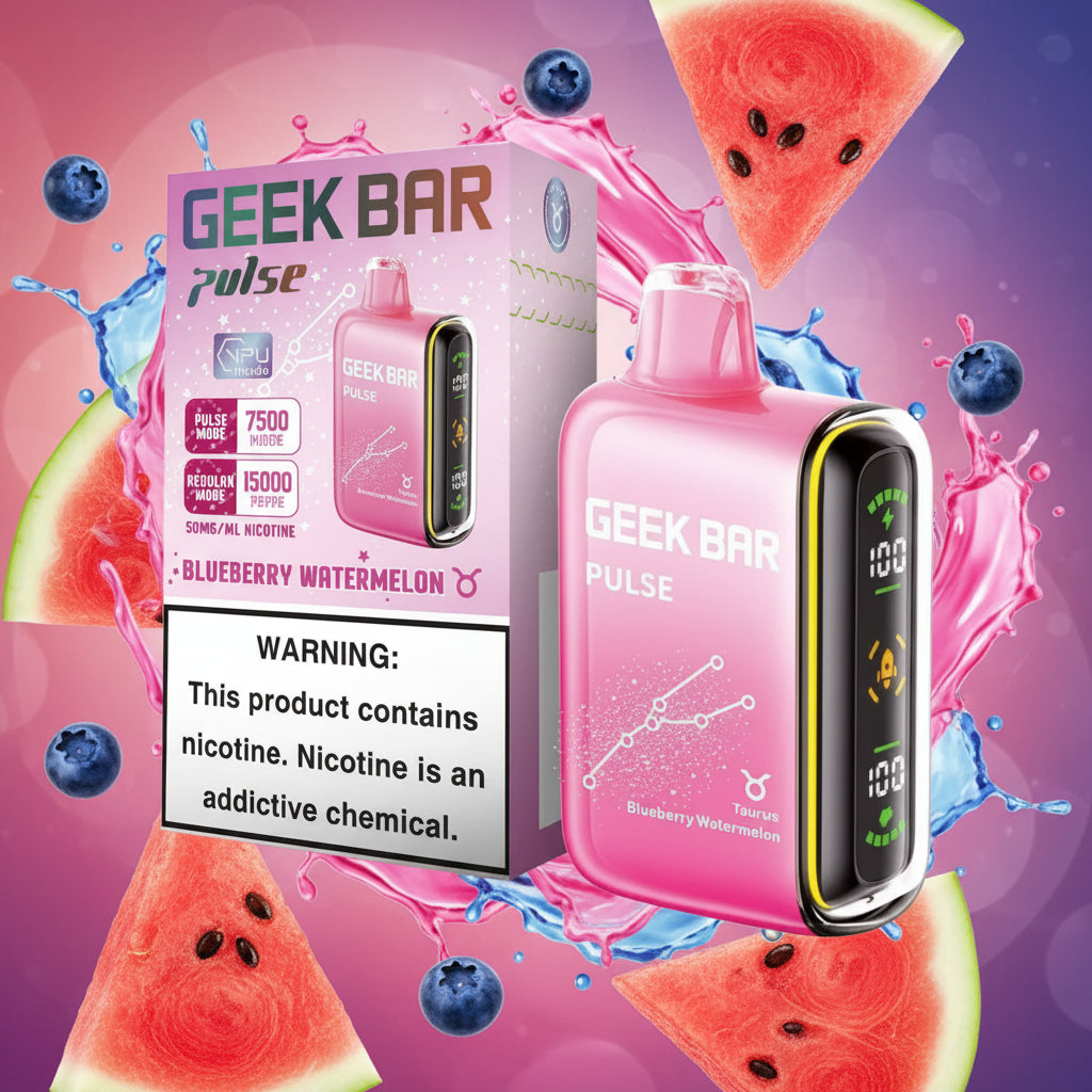 VAPE GEEK BAR PULSE BLUEBERRY WATERMELON 5PK